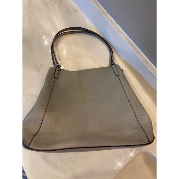 Kate Spade Bag Large Triple Compartment Gray Shoulder Purse Tote - Picture 2 of 12